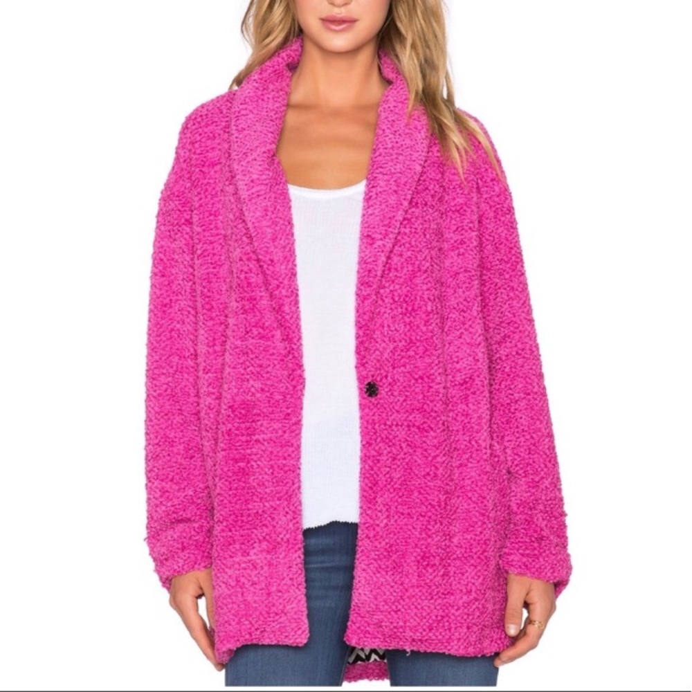 MinkPink Pink Cardigan in Small